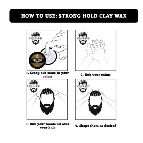 STRONG HOLD CLAY HAIR WAX