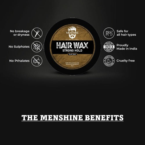 STRONG HOLD CLAY HAIR WAX - The Menshine