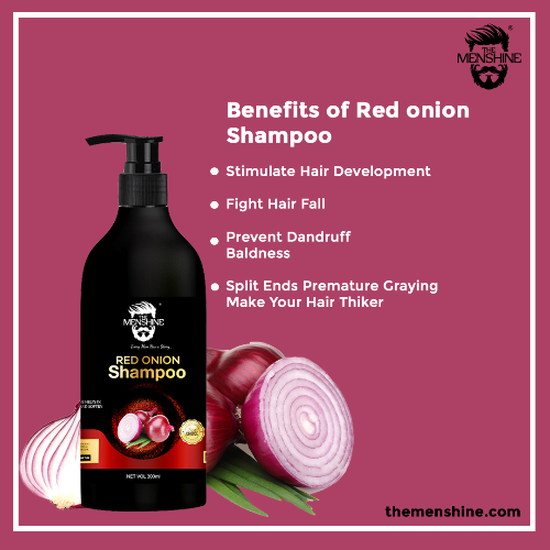 Red Onion Shampoo (300ml) - The Menshine