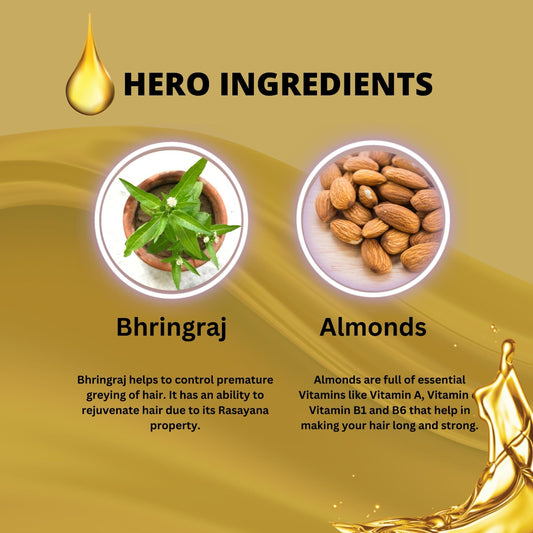 Bhringraj & Almonds Hair Growth Oil-100ML